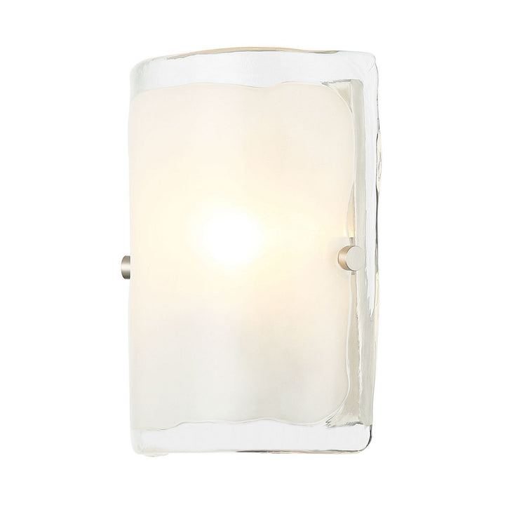 Varaluz Fairchild 385W01BNS Wall Sconce Light - Black/Polished Nickel/Satin Brass