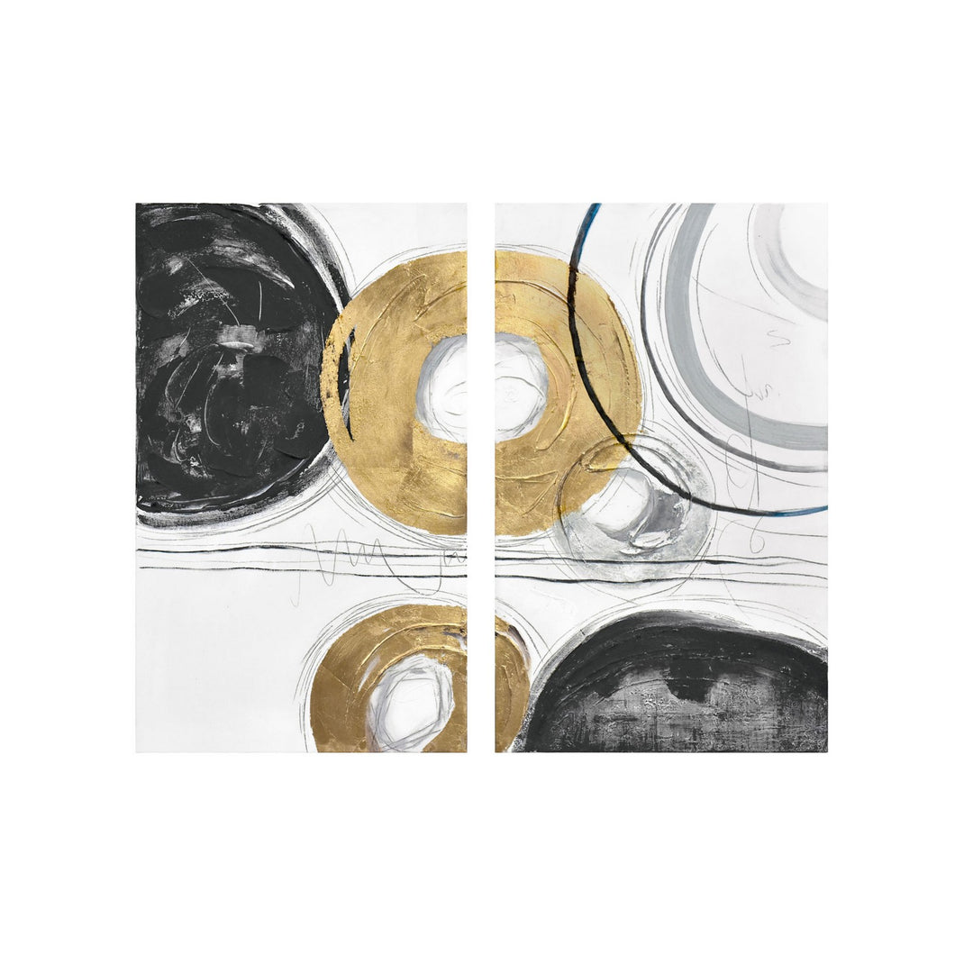 Varaluz Lighting 435WA10  Circle Gets The Square Mirror Multicolored