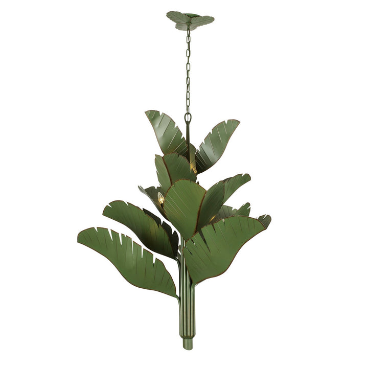 Varaluz Banana Leaf 901C12 Chandelier Light - Banana Leaf
