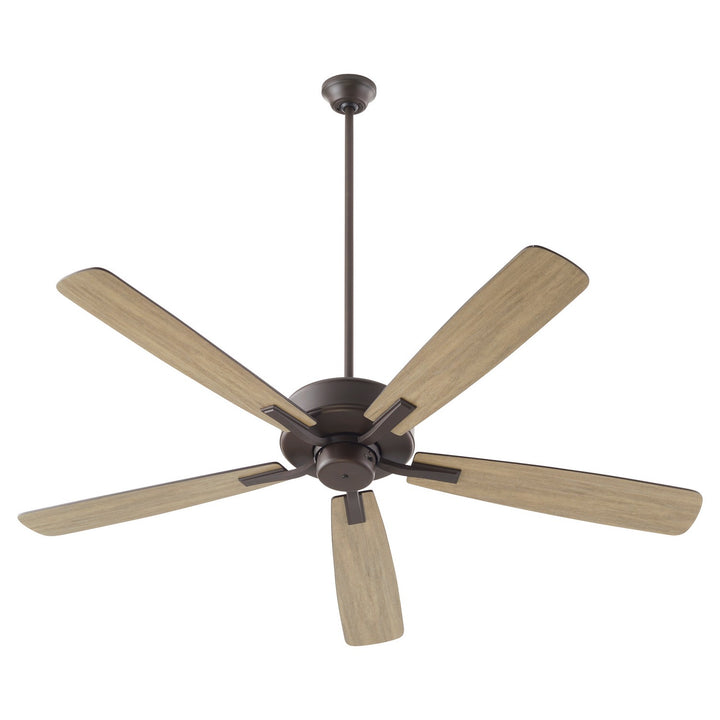 Quorum Ovation 4605-86 Ceiling Fan 60 in. - Oiled Bronze, Oiled Bronze/Weathered Oak