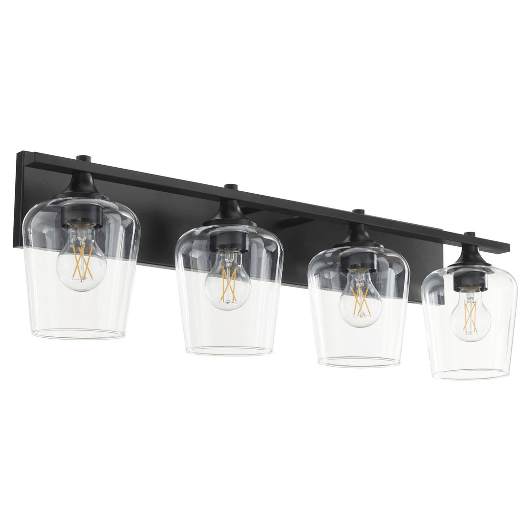 Quorum Veno 558-4-59 Bath Vanity Light 32 in. wide - Matte Black