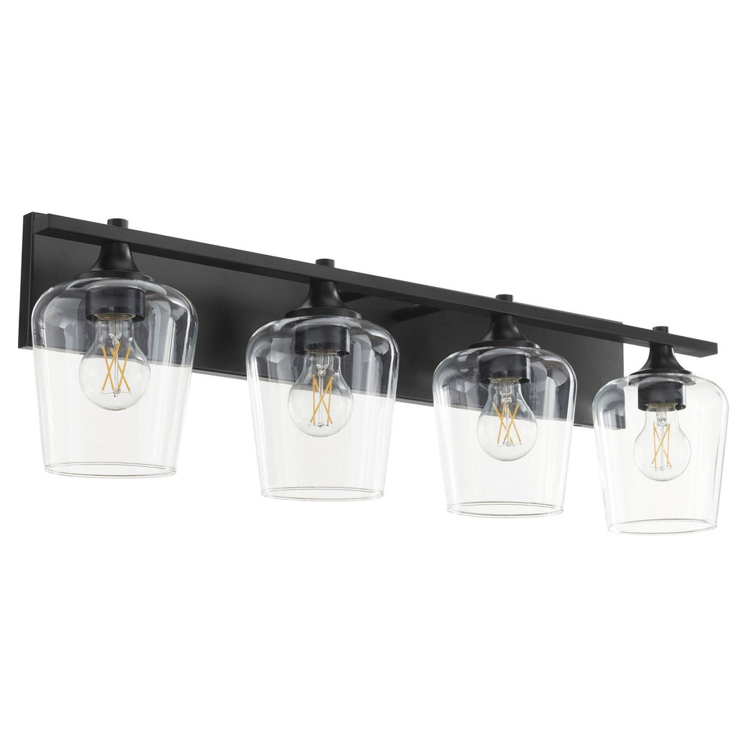 Quorum Veno 558-4-59 Bath Vanity Light 32 in. wide - Matte Black