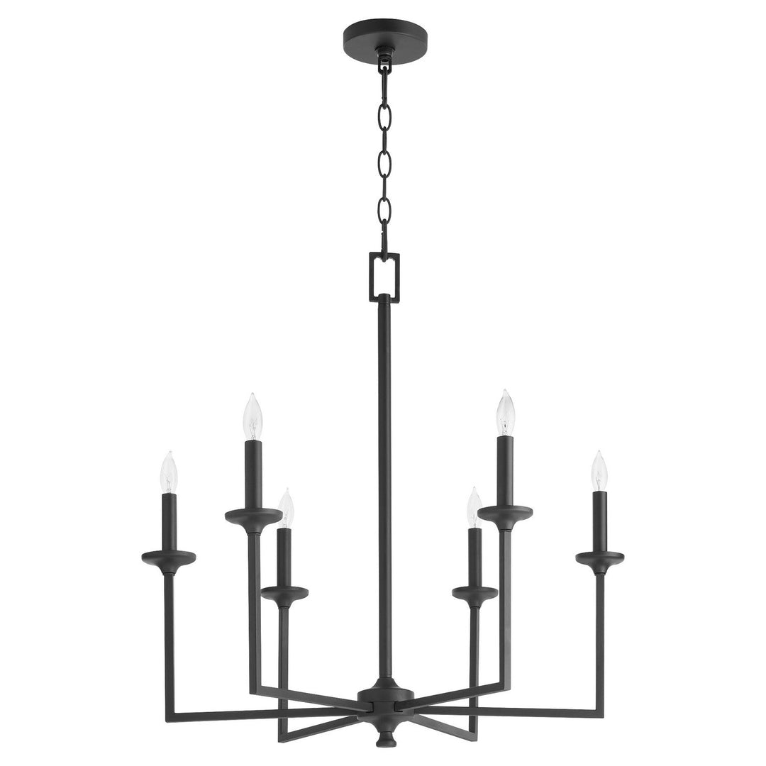 Quorum Eldorado 6005-6-59 Chandelier Light - Matte Black