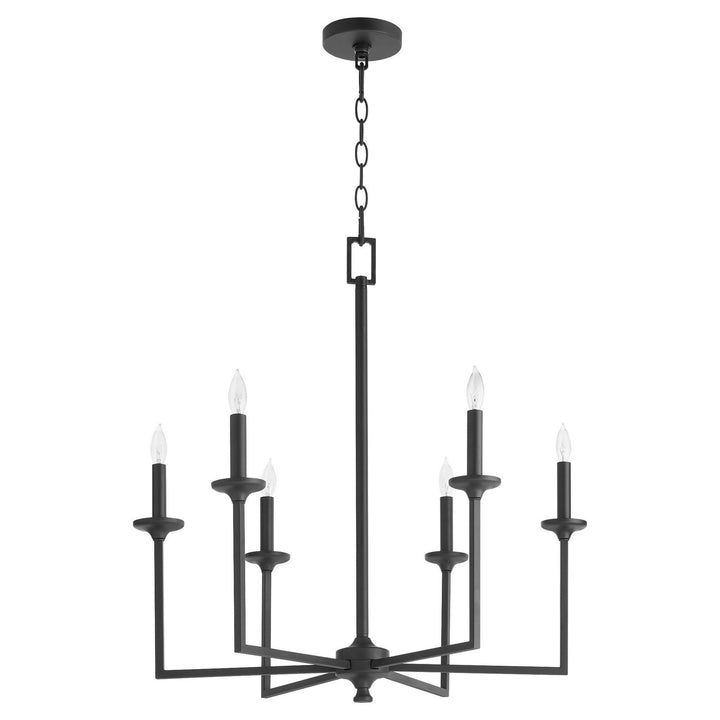 Quorum Eldorado 6005-6-59 Chandelier Light - Matte Black