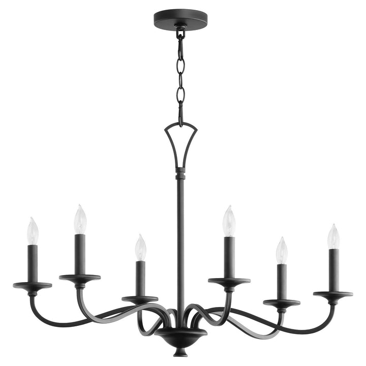 Quorum Maryse 6021-6-59 Chandelier Light - Matte Black