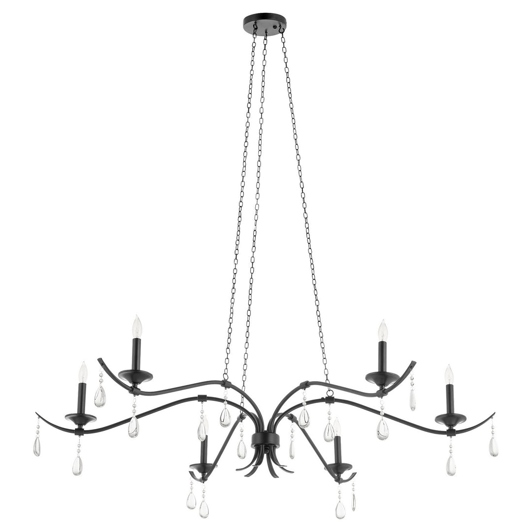 Quorum Lorelei 602-6-59 Chandelier Light - Matte Black