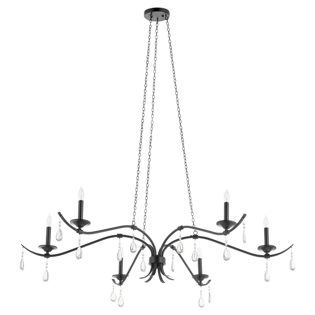 Quorum Lorelei 602-6-59 Chandelier Light - Matte Black