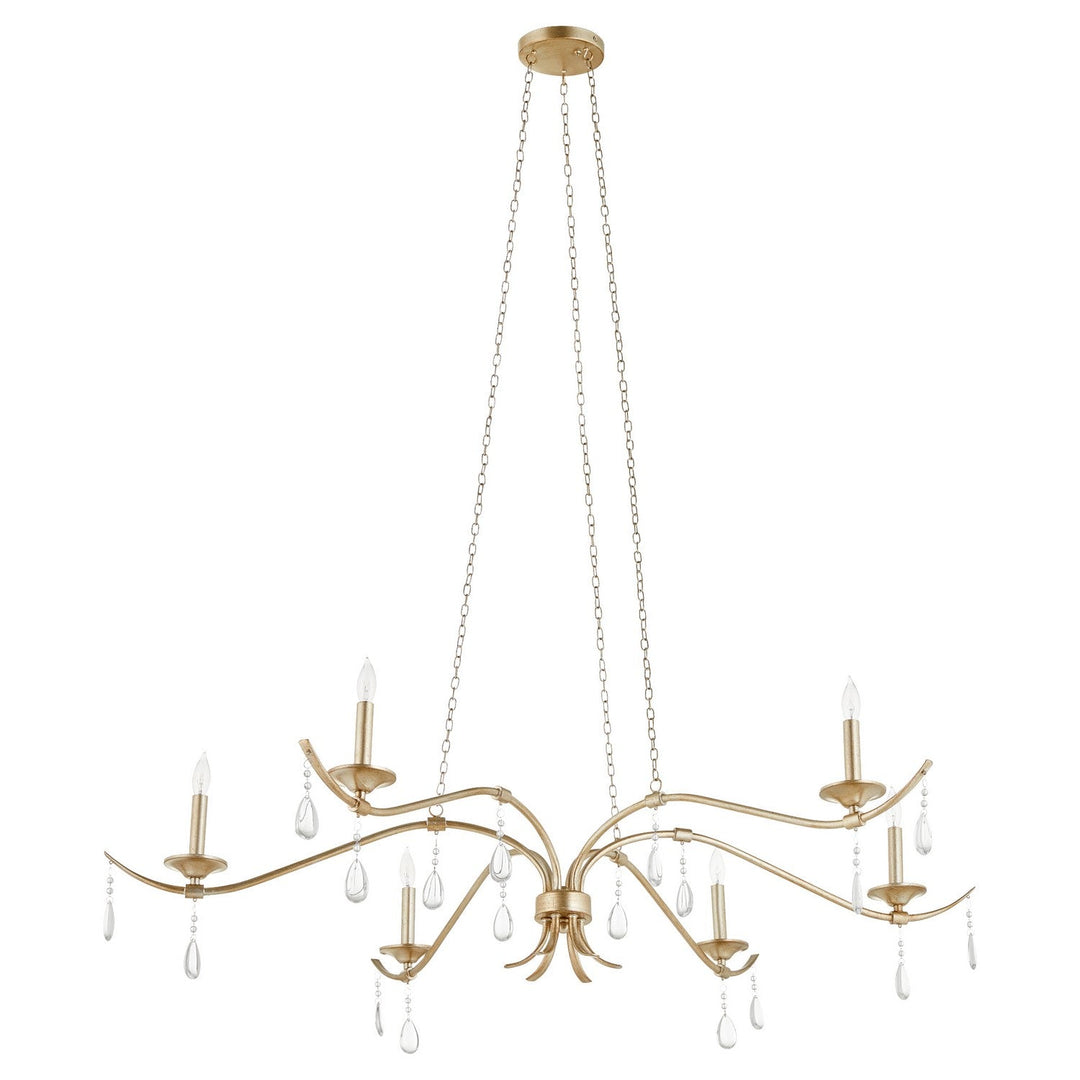 Quorum Lorelei 602-6-60 Chandelier Light - Antique Silver