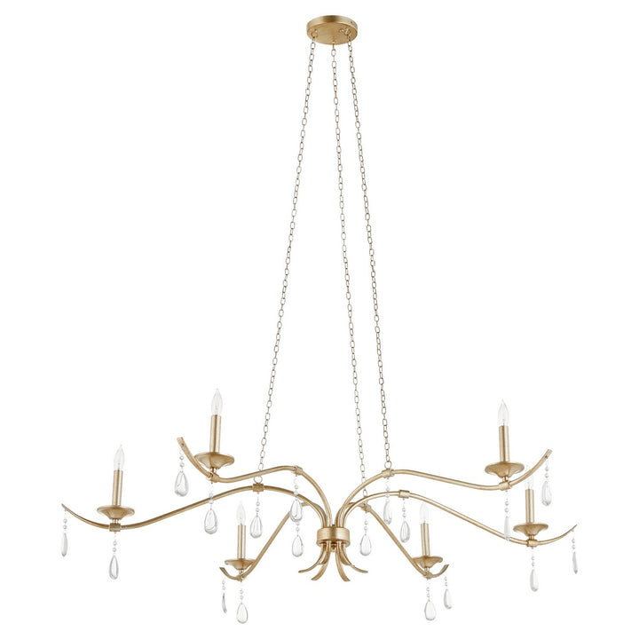 Quorum Lorelei 602-6-60 Chandelier Light - Antique Silver