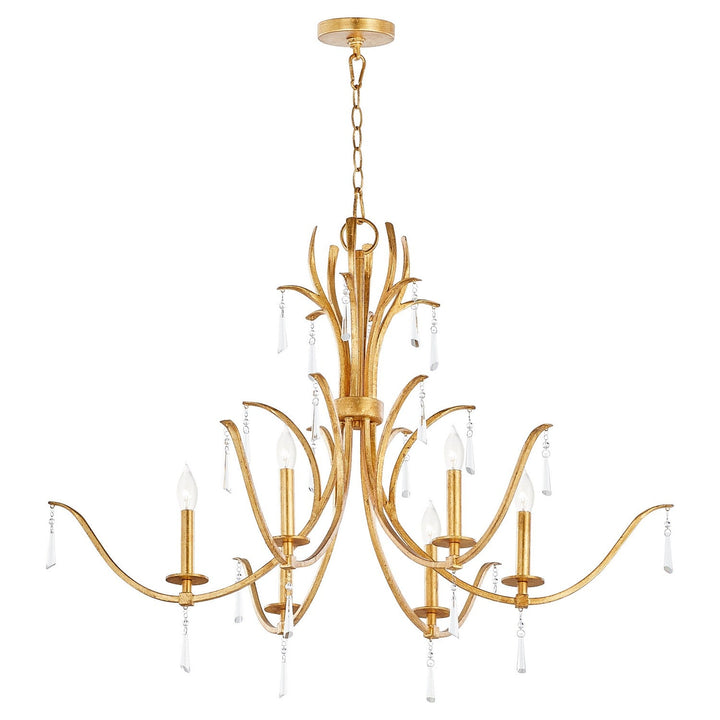 Quorum Majesty 620-6-74 Chandelier Light - Gold Leaf