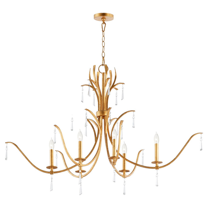 Quorum Majesty 621-6-74 Chandelier Light - Gold Leaf