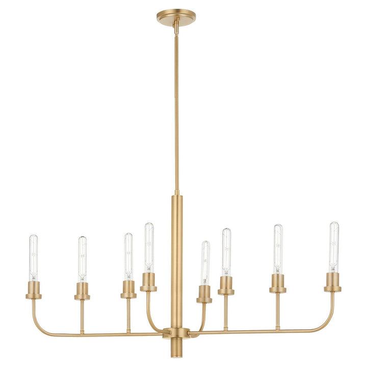 Quorum Sheridan 622-8-80 Pendant Light - Aged Brass