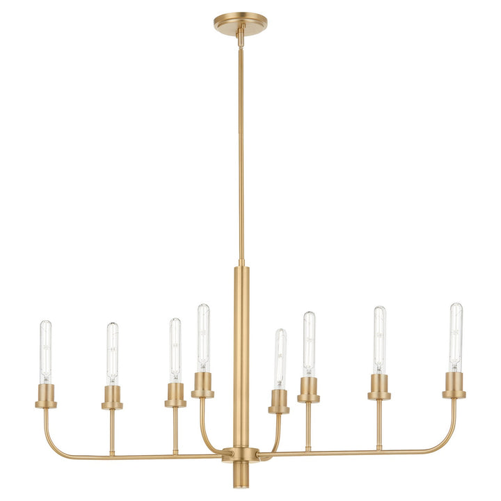 Quorum Sheridan 622-8-80 Pendant Light - Aged Brass