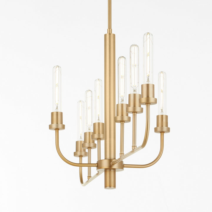 Quorum Sheridan 622-8-80 Pendant Light - Aged Brass