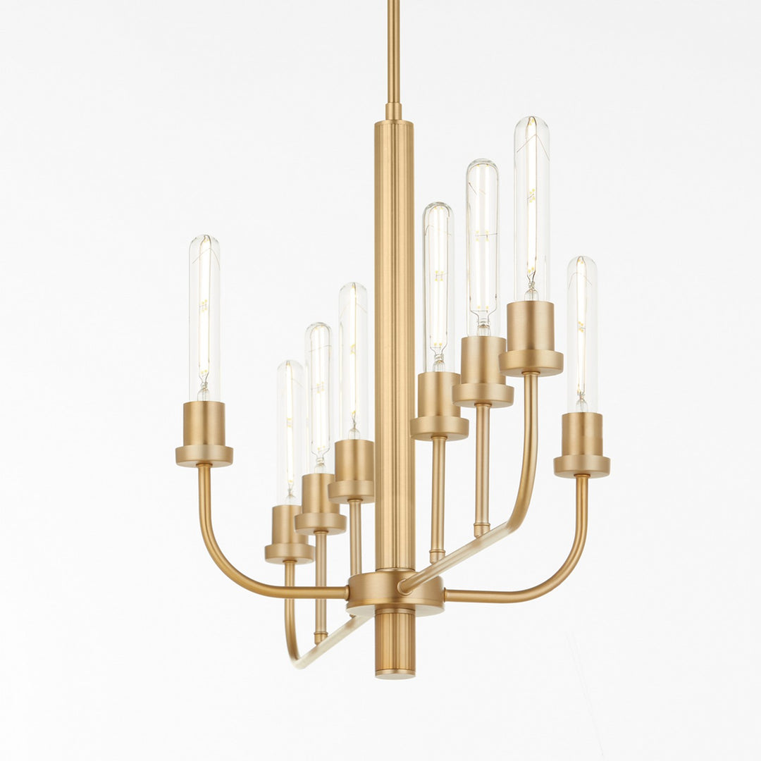 Quorum Sheridan 622-8-80 Pendant Light - Aged Brass