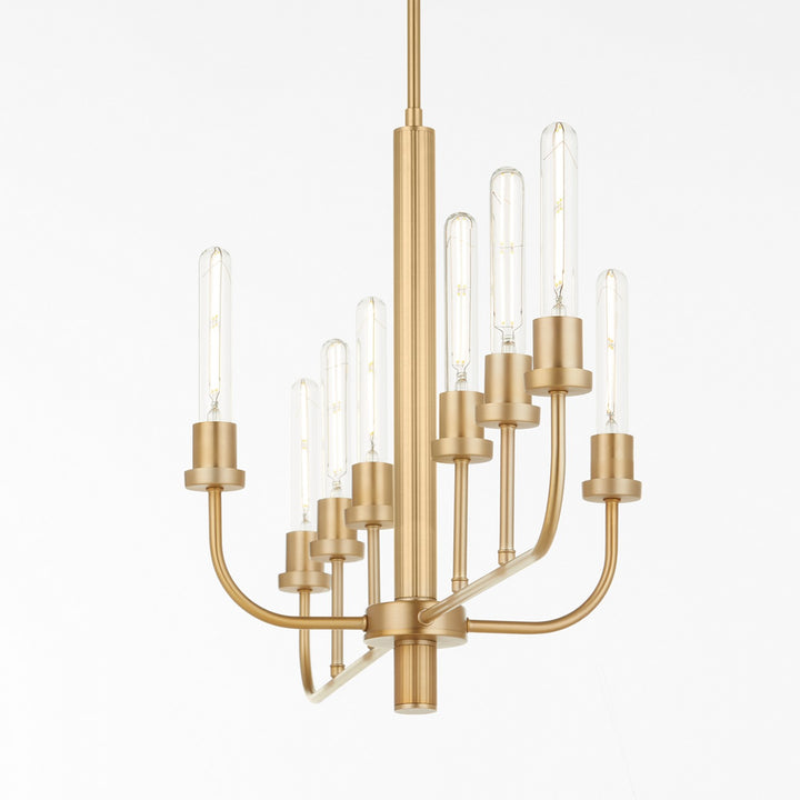 Quorum Sheridan 622-8-80 Pendant Light - Aged Brass