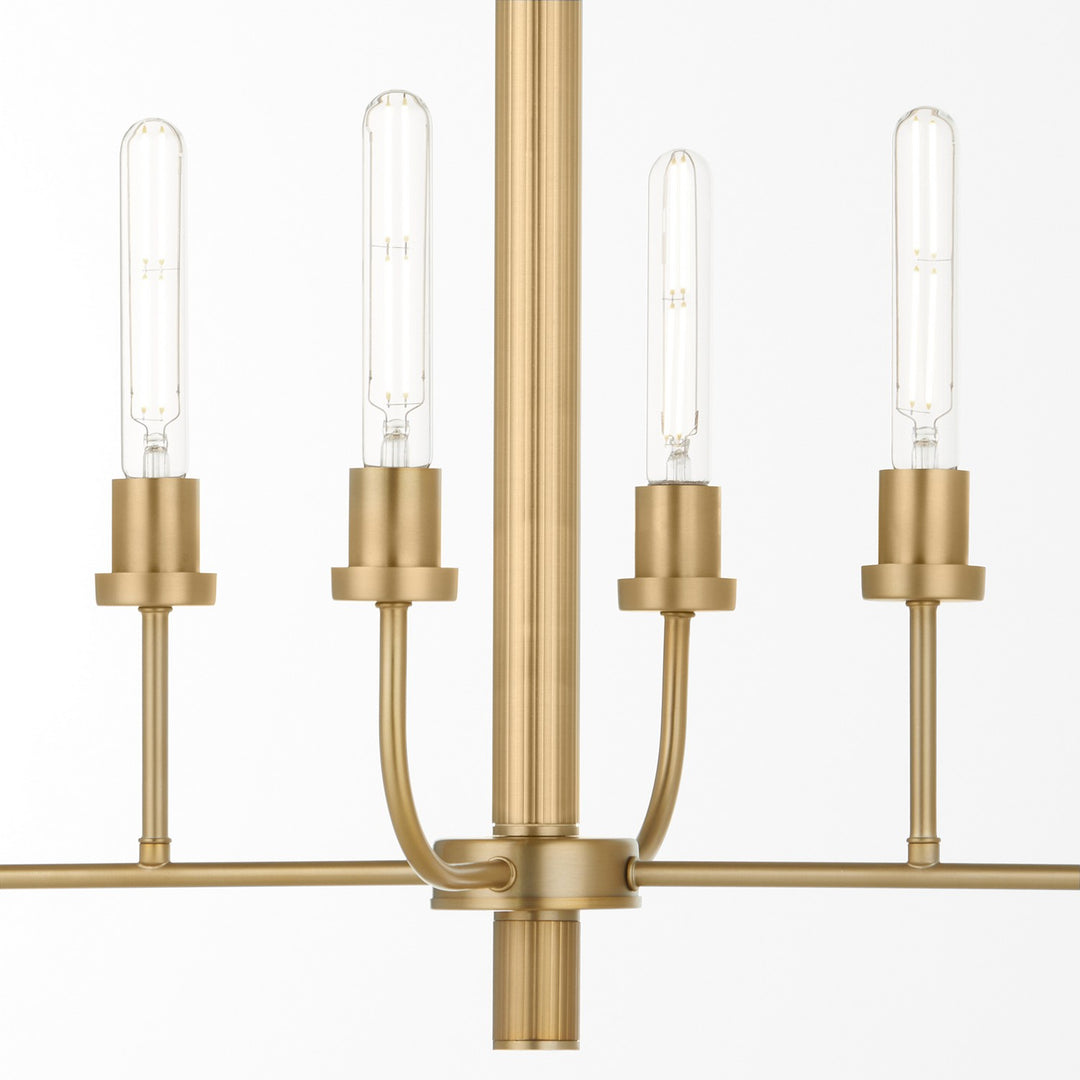 Quorum Sheridan 622-8-80 Pendant Light - Aged Brass