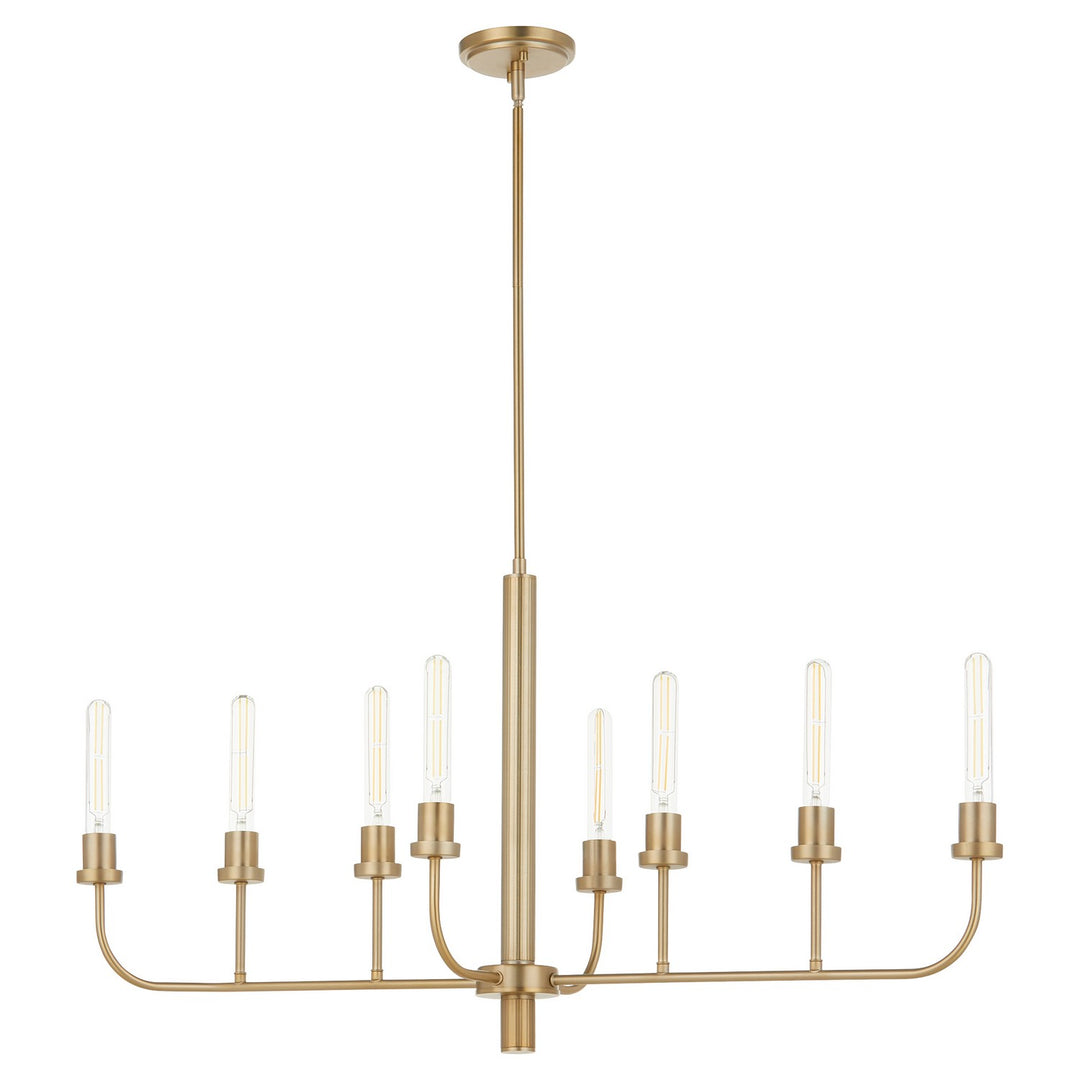 Quorum Sheridan 622-8-80 Pendant Light - Aged Brass