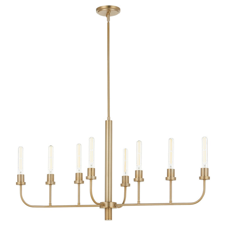 Quorum Sheridan 622-8-80 Pendant Light - Aged Brass