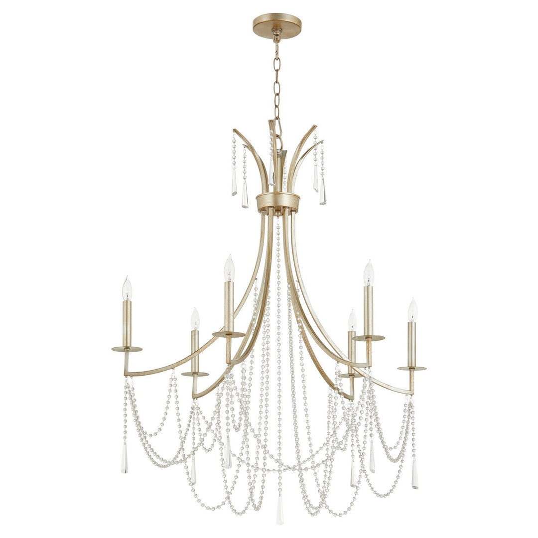 Quorum Malin 628-6-60 Chandelier Light - Antique Silver