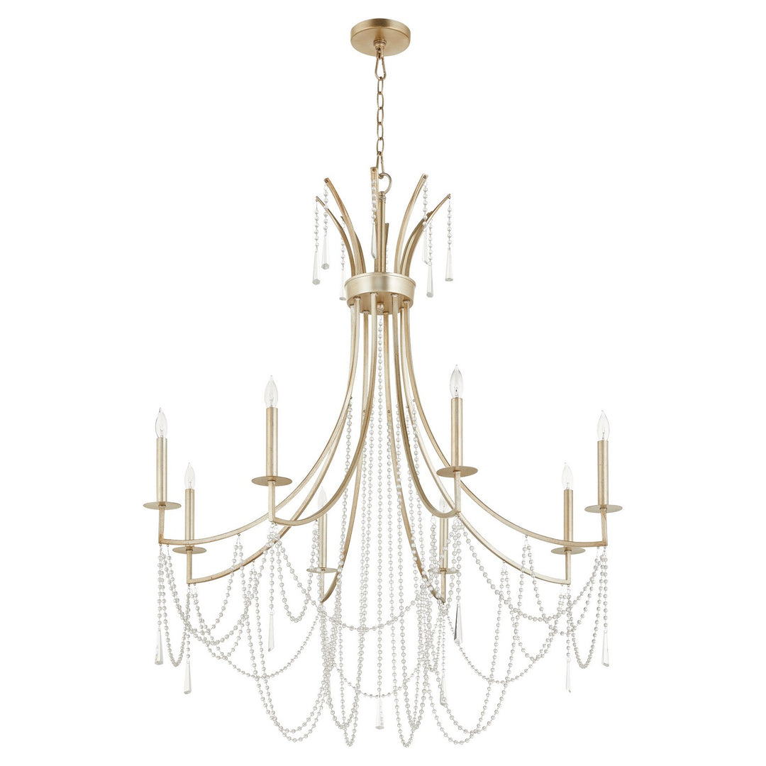Quorum Malin 628-8-60 Chandelier Light - Antique Silver