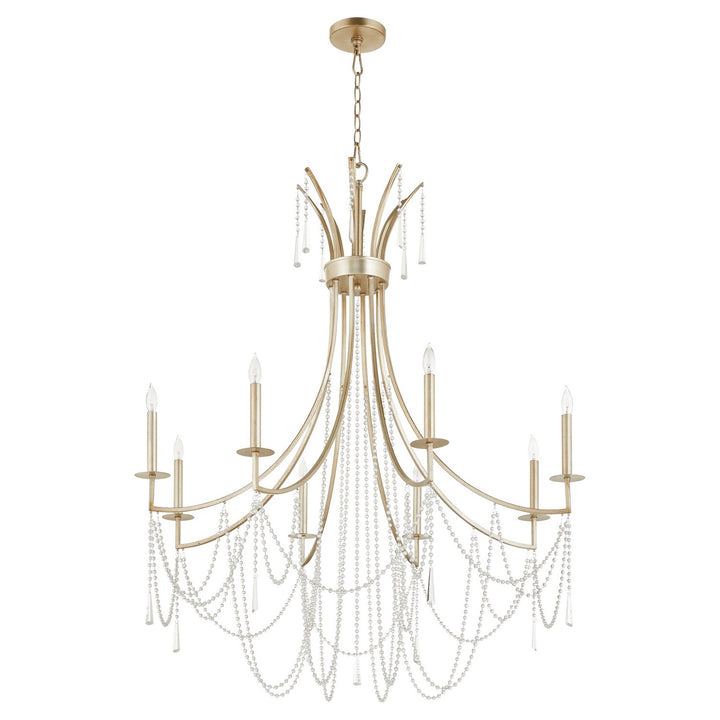 Quorum Malin 628-8-60 Chandelier Light - Antique Silver