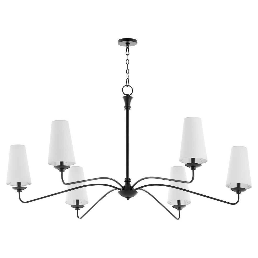 Quorum Euphora 636-6-59 Chandelier Light - Matte Black