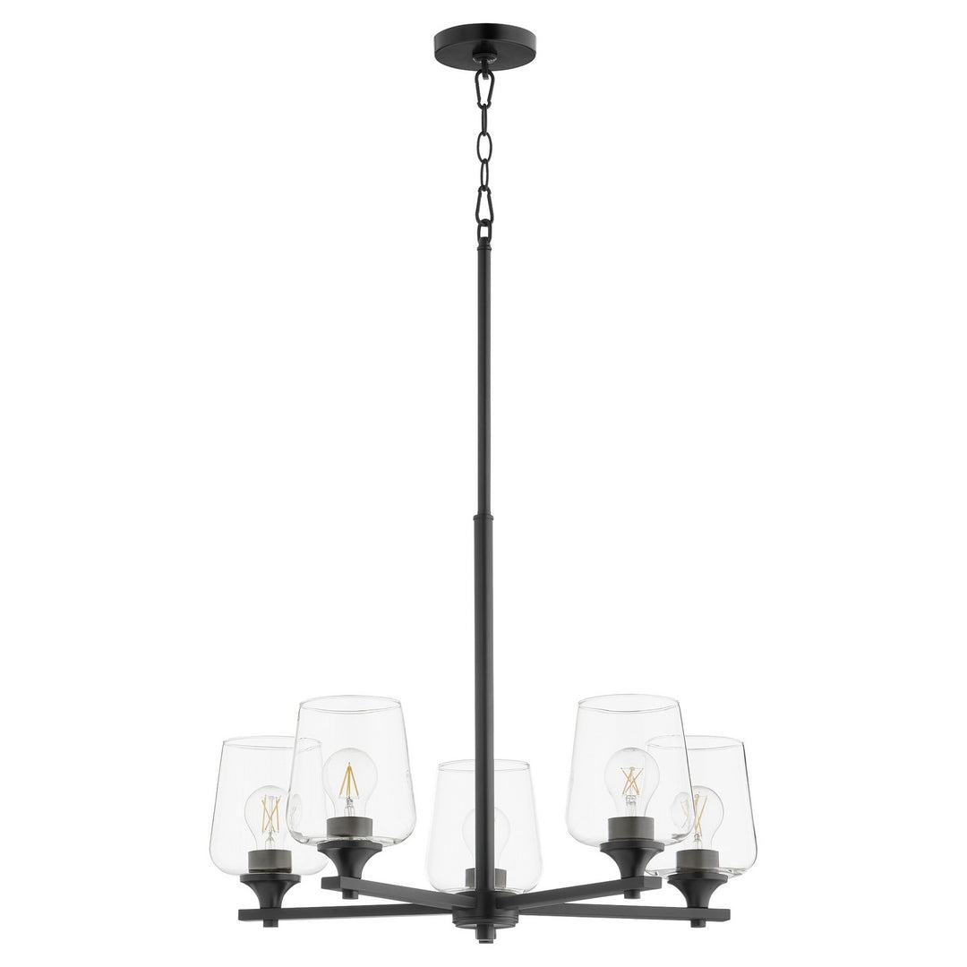 Quorum Veno 658-5-59 Chandelier Light - Matte Black