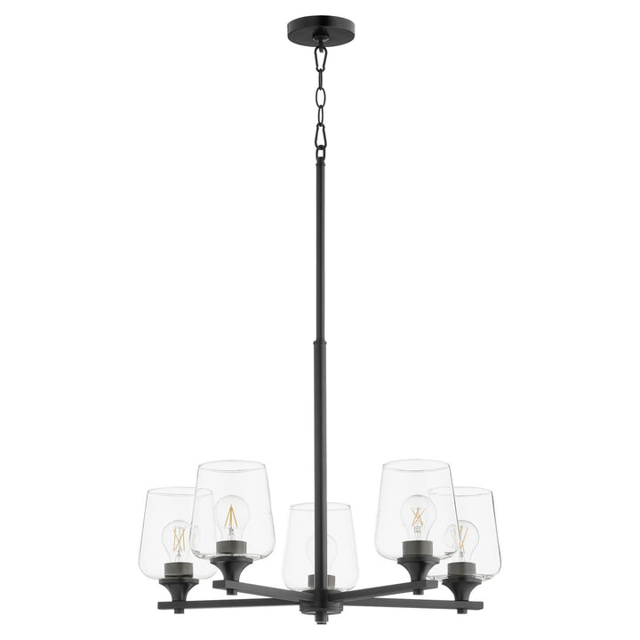 Quorum Veno 658-5-59 Chandelier Light - Matte Black