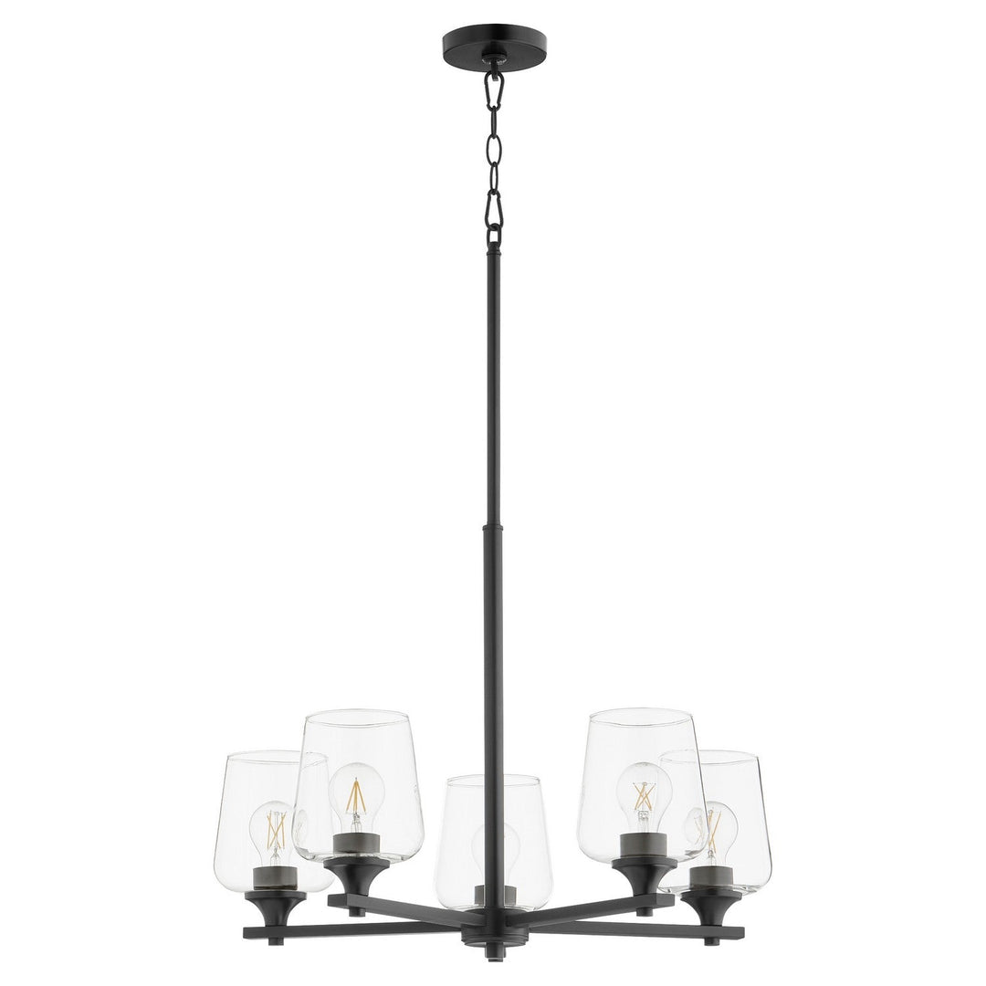 Quorum Veno 658-5-59 Chandelier Light - Matte Black