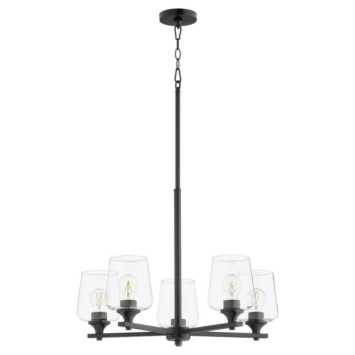 Quorum Veno 658-5-59 Chandelier Light - Matte Black