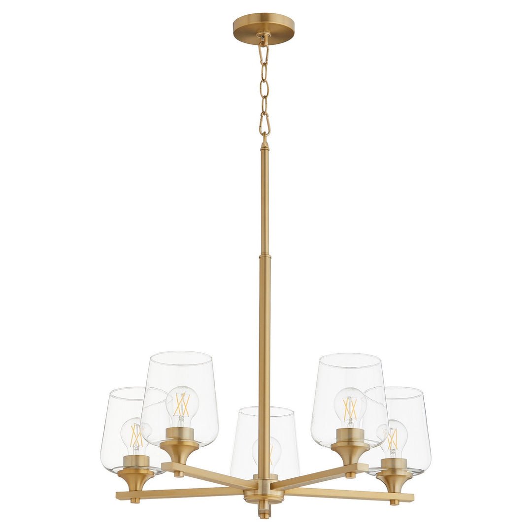 Quorum Veno 658-5-80 Chandelier Light - Aged Brass