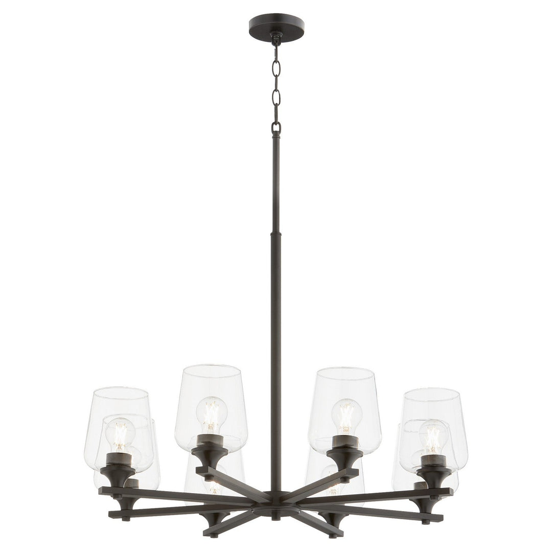 Quorum Veno 658-8-59 Chandelier Light - Matte Black