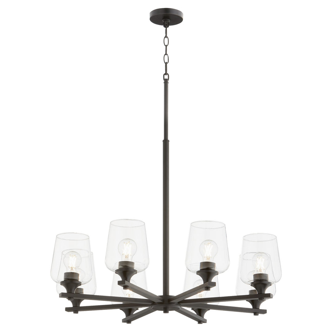 Quorum Veno 658-8-59 Chandelier Light - Matte Black