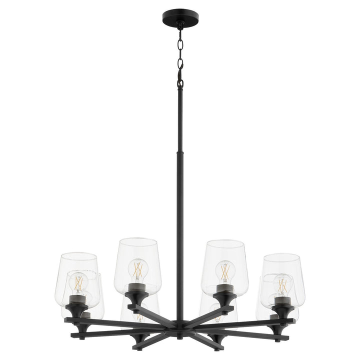 Quorum Veno 658-8-59 Chandelier Light - Matte Black