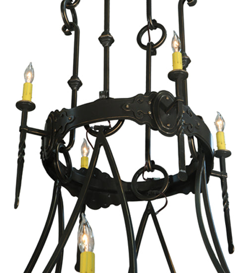 Meyda Tiffany Stag 130241 Chandelier Light - Timeless Bronze
