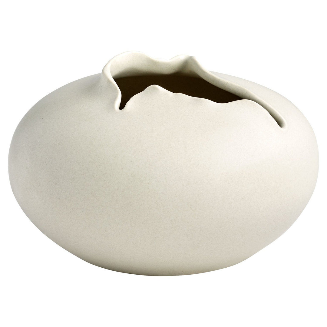 Cyan 11402 Vases & Planters - Off White Glaze