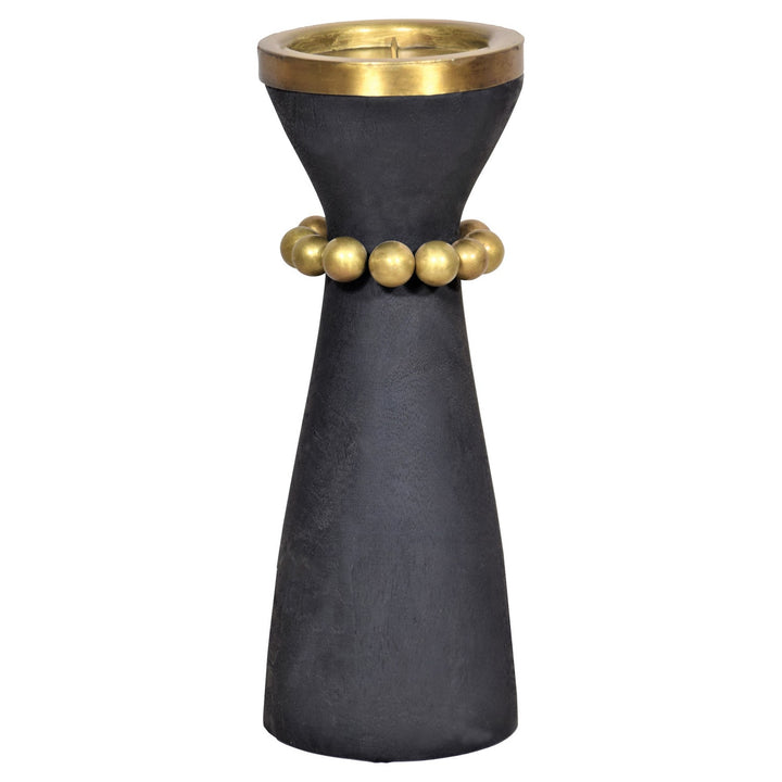 Cyan 11515 Candle Holders - Antique Brass And Black