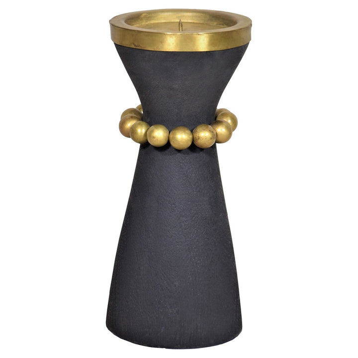 Cyan 11514 Candle Holders - Antique Brass And Black