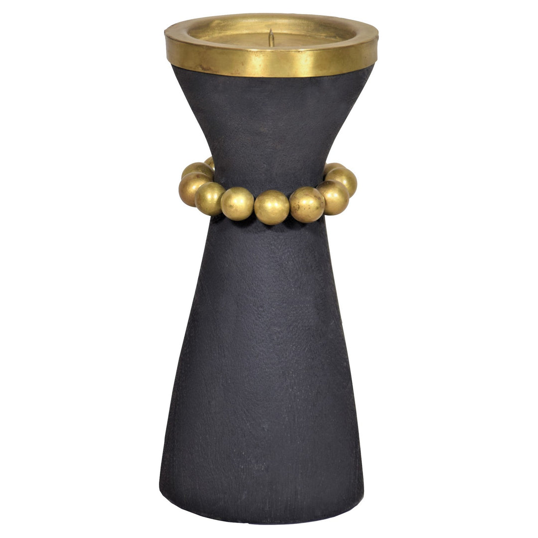 Cyan 11514 Candle Holders - Antique Brass And Black