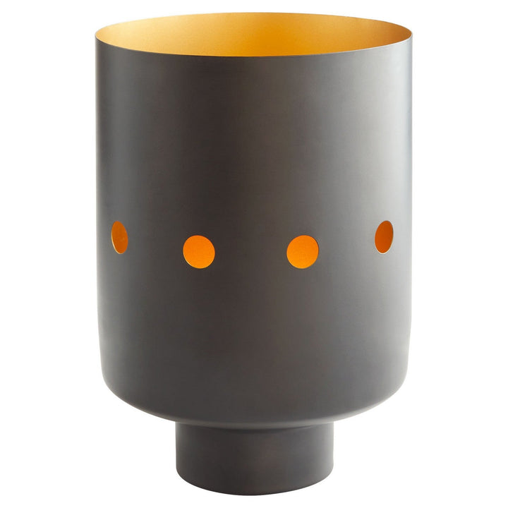 Cyan 11521 Vases & Planters - Black And Brass
