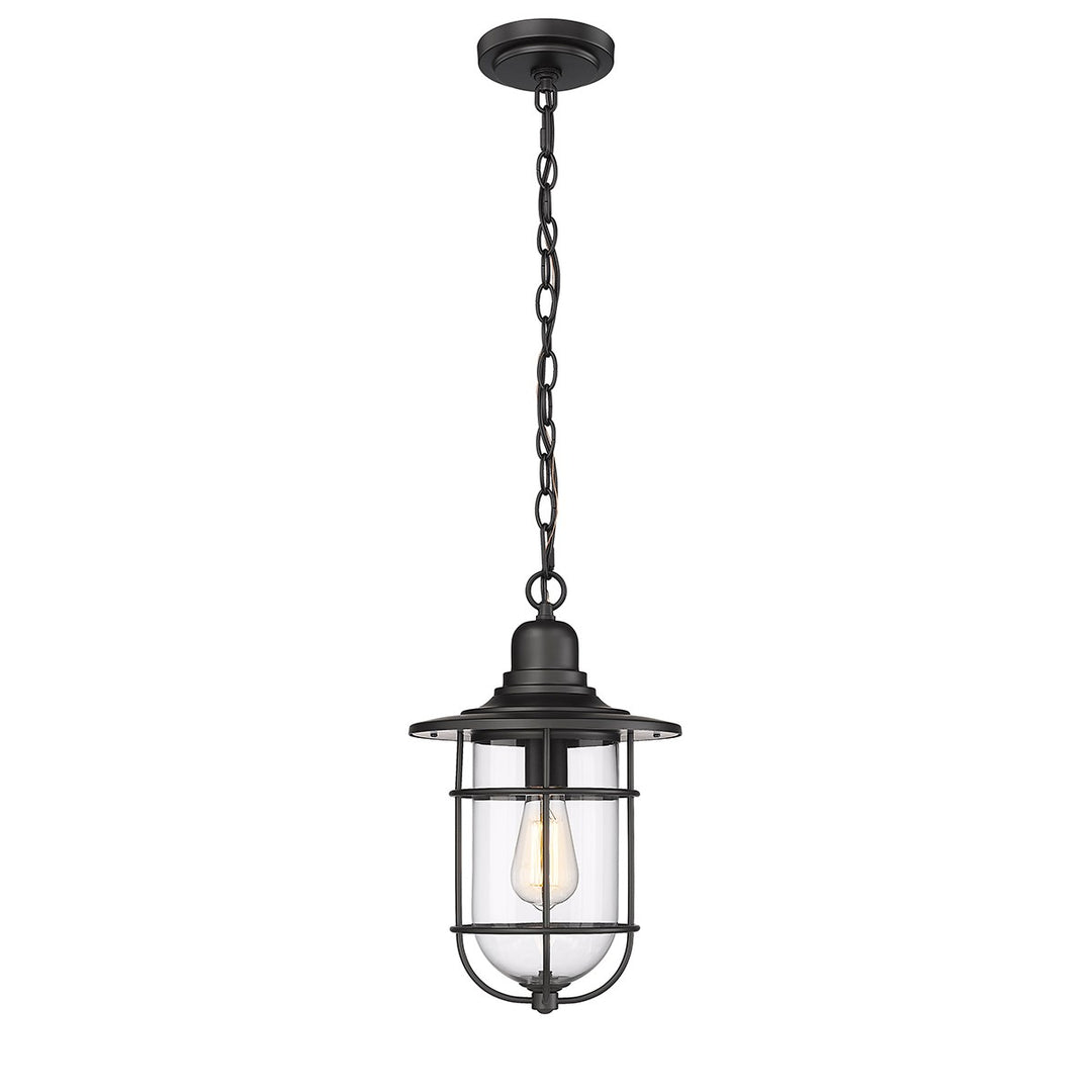 Millennium Lighting 2932-PBK  One Light Outdoor Hanging Lantern Outdoor Black