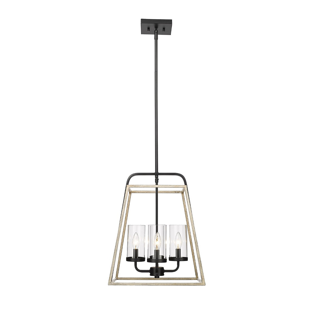 Millennium Bonnie 3004-MB/GW Pendant Light - Matte Black Grey Wood