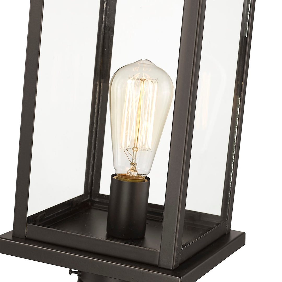 Millennium Lighting 4124-PBZ Bowton One Light Outdoor Post Lantern Outdoor Bronze / Dark