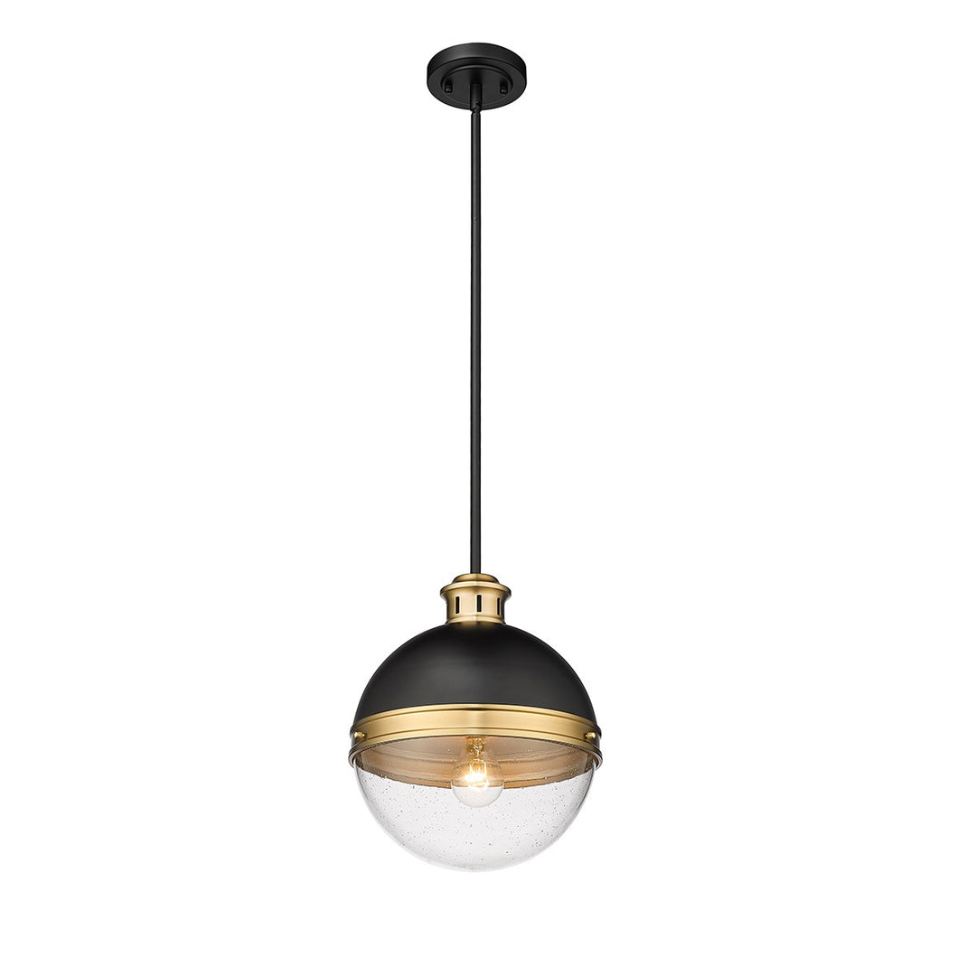 Millennium Ellmira 4257-MB/AB Pendant Light - Matte Black/ Aged Brass