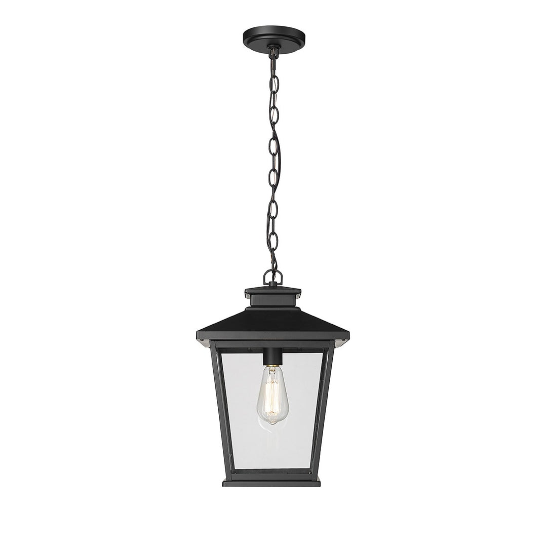 Millennium Lighting 4722-PBK Bellman One Light Outdoor Hanging Lantern Outdoor Black