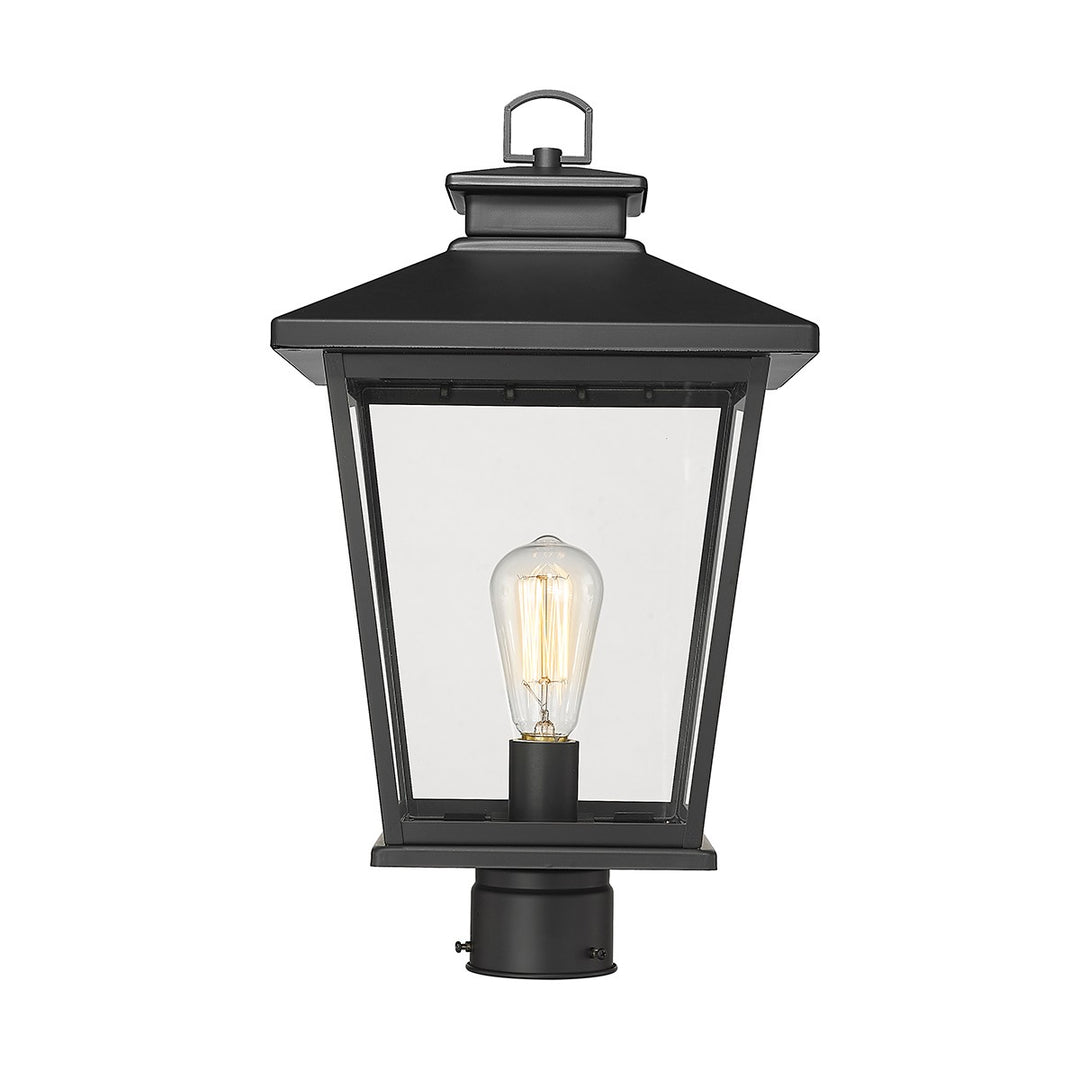 Millennium Lighting 4723-PBK Bellman One Light Outdoor Post Lantern Outdoor Black