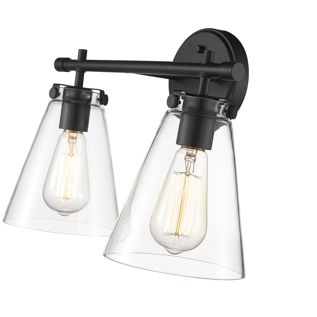 Millennium Aliza 8122-MB Bath Vanity Light 16 in. wide - Matte Black