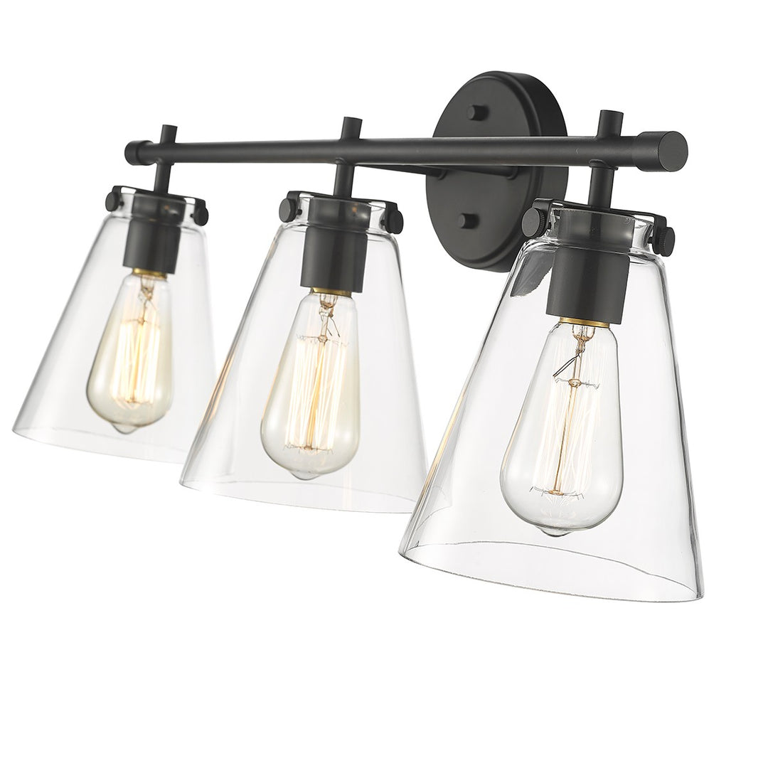 Millennium Aliza 8123-MB Bath Vanity Light 26 in. wide - Matte Black