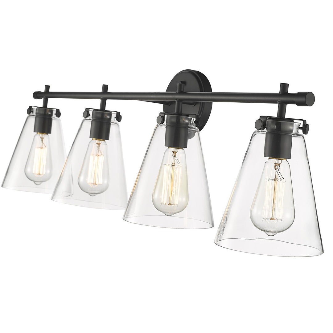 Millennium Aliza 8124-MB Bath Vanity Light 35 in. wide - Matte Black